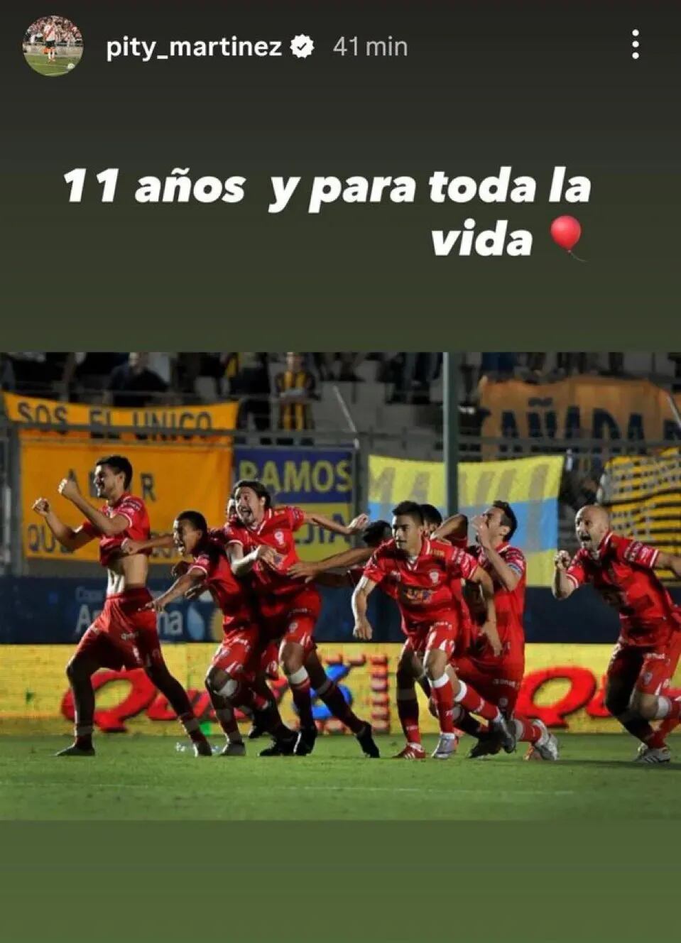 El guiño del Pity Martínez a Huracán en medio de sus rumores de salida de River Plate