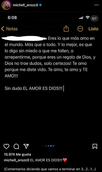 La actriz Michell Orozco compartió