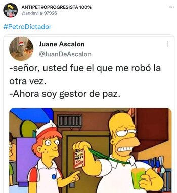 Mensajes en contra de Gustavo