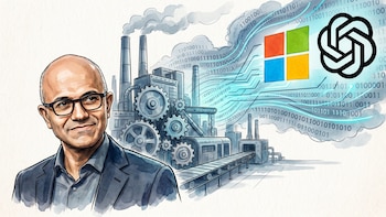 Nadella dijo lo que nadie en Silicon Valley se atreve a decir: la IA puede vaciar las empresas igual que la globalización vació las fábricas