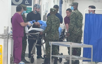 Siete personas fueron rescatadas con vida del Hospital Universitario del Valle tras el colapso parcial causado por el sismo en Cali - crédito Gobernación del Valle