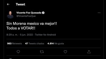 El exmandatario panista adelantó que