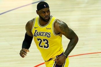 En la imagen, LeBron James de Los Angeles Lakers. EFE/Etienne Laurent/Archivo