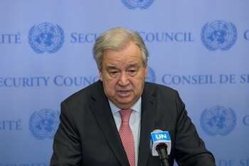 Guterres celebró el anuncio de