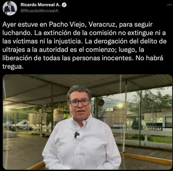 Monreal viajó a Veracruz (Foto: