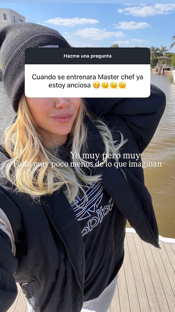 Wanda Nara anticipó que falta poco para el regreso de MasterChef Celebrity en Telefe, aunque no dio fecha de estreno