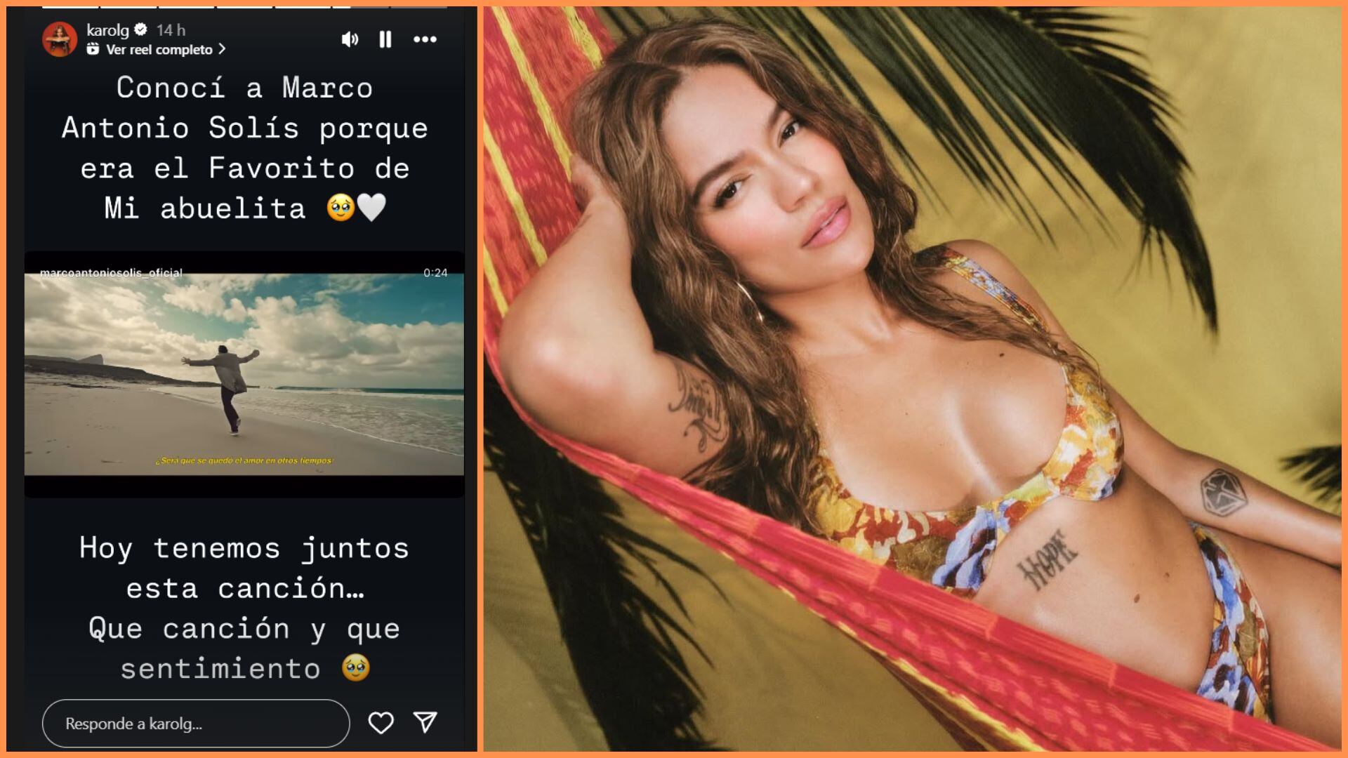 Karol G se refirió a su colaboración con Marco Antonio Solís como una de las más sentimentales de