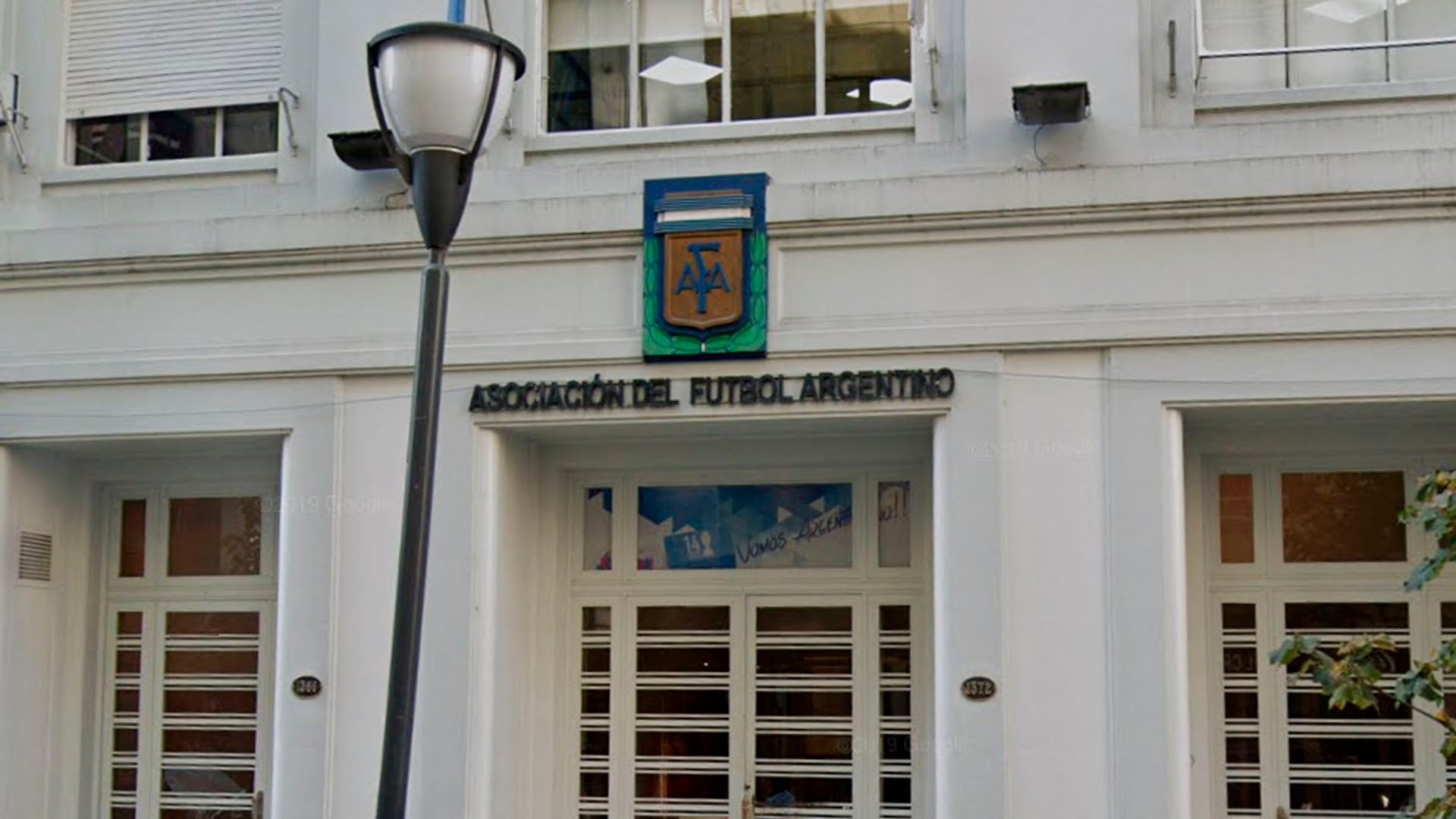 La sede histórica de la AFA, en la calle Viamonte