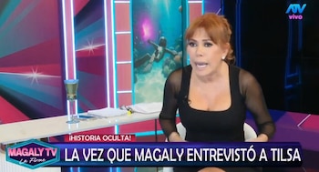 Magaly Medina responde sin filtros a Tilsa Lozano: “Su vida en verdad es patética”. Captura: Magaly TV La Firme.