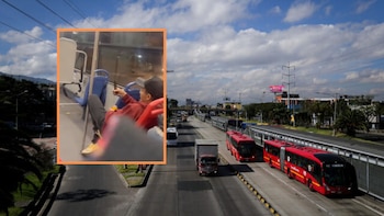 Una pasajera denunció la presencia de hombre armado en bus de TransMilenio y afirmó que amenazó con matar a otra persona: todo quedó en video