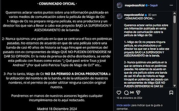 Moha se desvinculó del proyecto tras revelarse el título de la cinta. (Instagram)