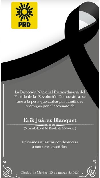 Erik Juárez ya habría acusado