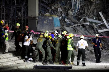 Los rescatistas siguen trabajando, ya