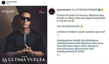 Peru Concerts anuncia que Daddy