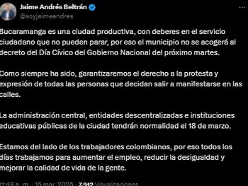 Jaime Andrés Beltrán, alcalde de