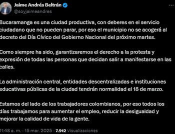 Jaime Andrés Beltrán, alcalde de