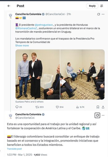 La Cancillería de Colombia cuenta