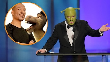 Mike Myers rinde homenaje a Eddie Murphy disfrazado de Shrek