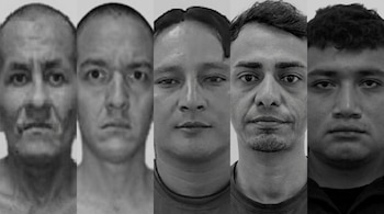 Condenaron a prisión perpetua a cinco miembros de La Mirada Loca Sureños 13 en San Miguel (Composición fotográfica Infobae)