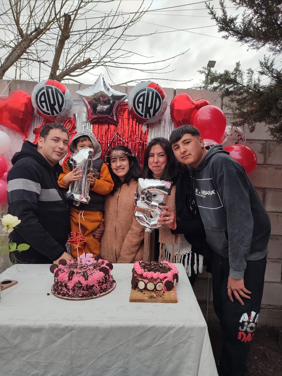 Los 15 años fue celebrado por toda la familia