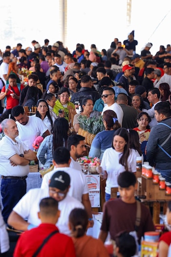 La asistencia a la Feria del Jocote Corona en Cerro Verde fue masiva (Foto cortesía ISTU)