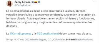 Catherine Juvinao habla de la