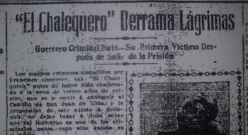 Francisco Guerrero Pérez El Chalequero (Foto: Facebook@CriminologiaCriminalistica)