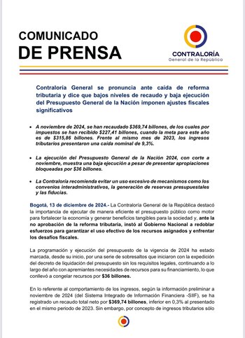 La Contraloría se pronunció sobre