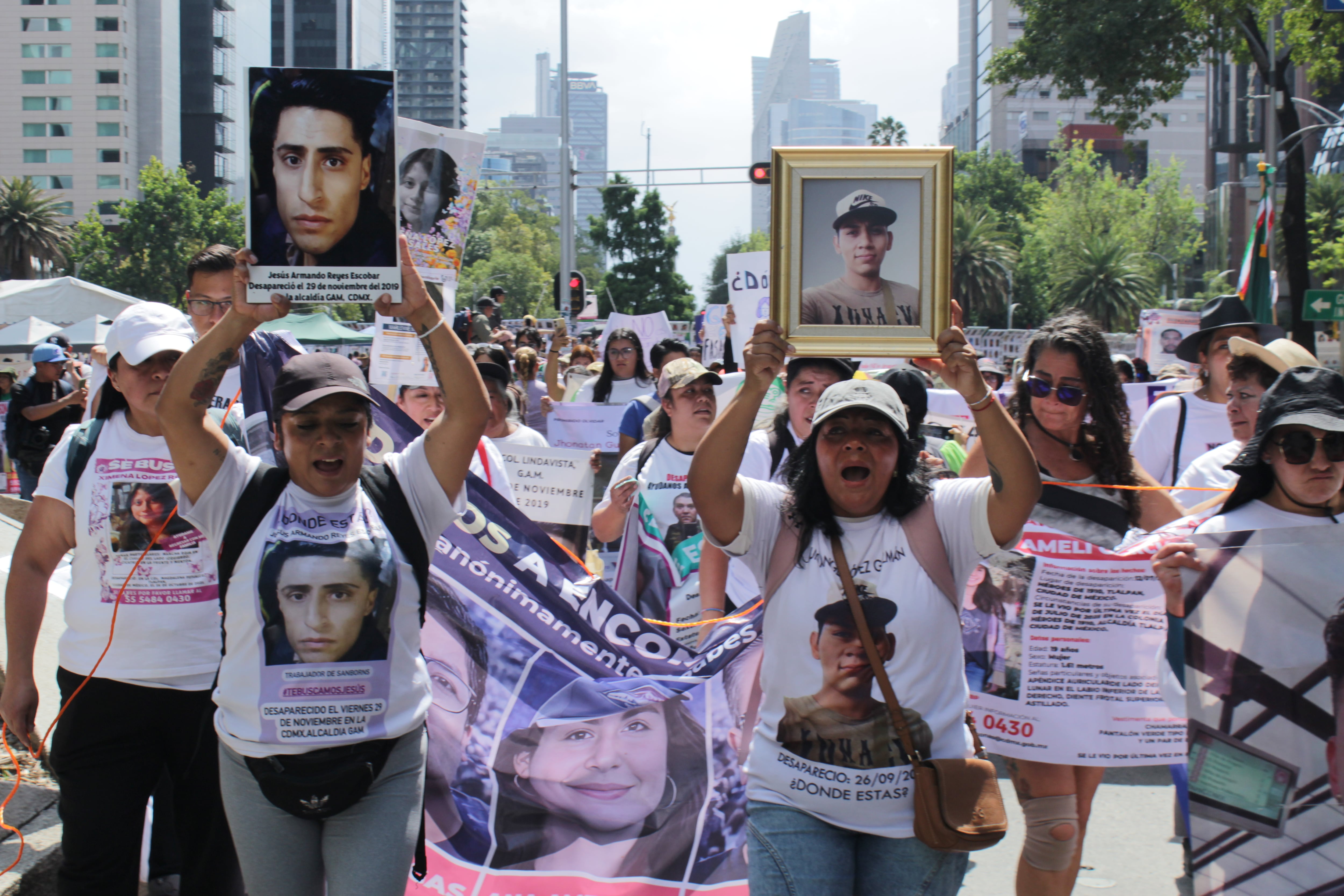 Marcha por el Día Internacional de las Víctimas de Desapariciones Forzadas en CDMX. (Foto: Jaqueline Viedma/Infobae México)