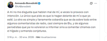 El ministro Armando Benedetti aseguró