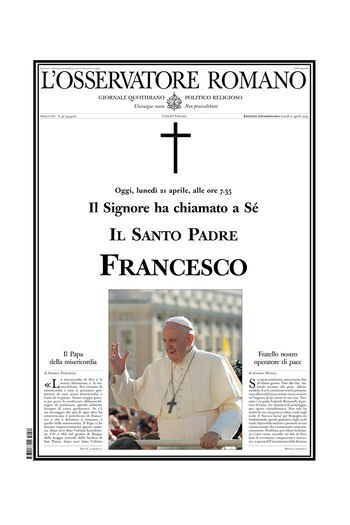 La portada de L'Osservatore romano