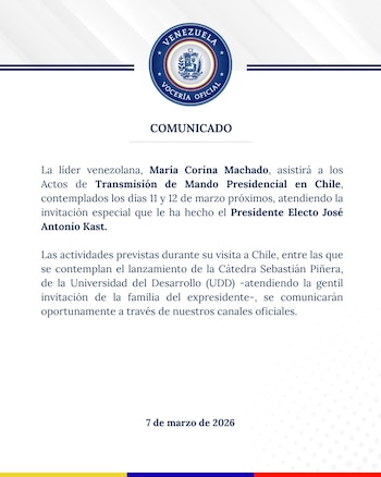 El comunicado que confirma que