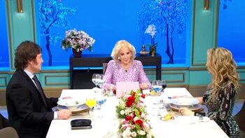 Mirtha Legrand con Javier Milei