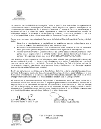 La Secretaría de Salud de