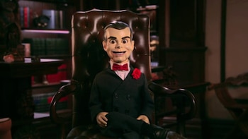 El muñeco ventrículo Slappy, da un poquito de miedo en la película 'Pesadillas', protagonizada por Jack Black.