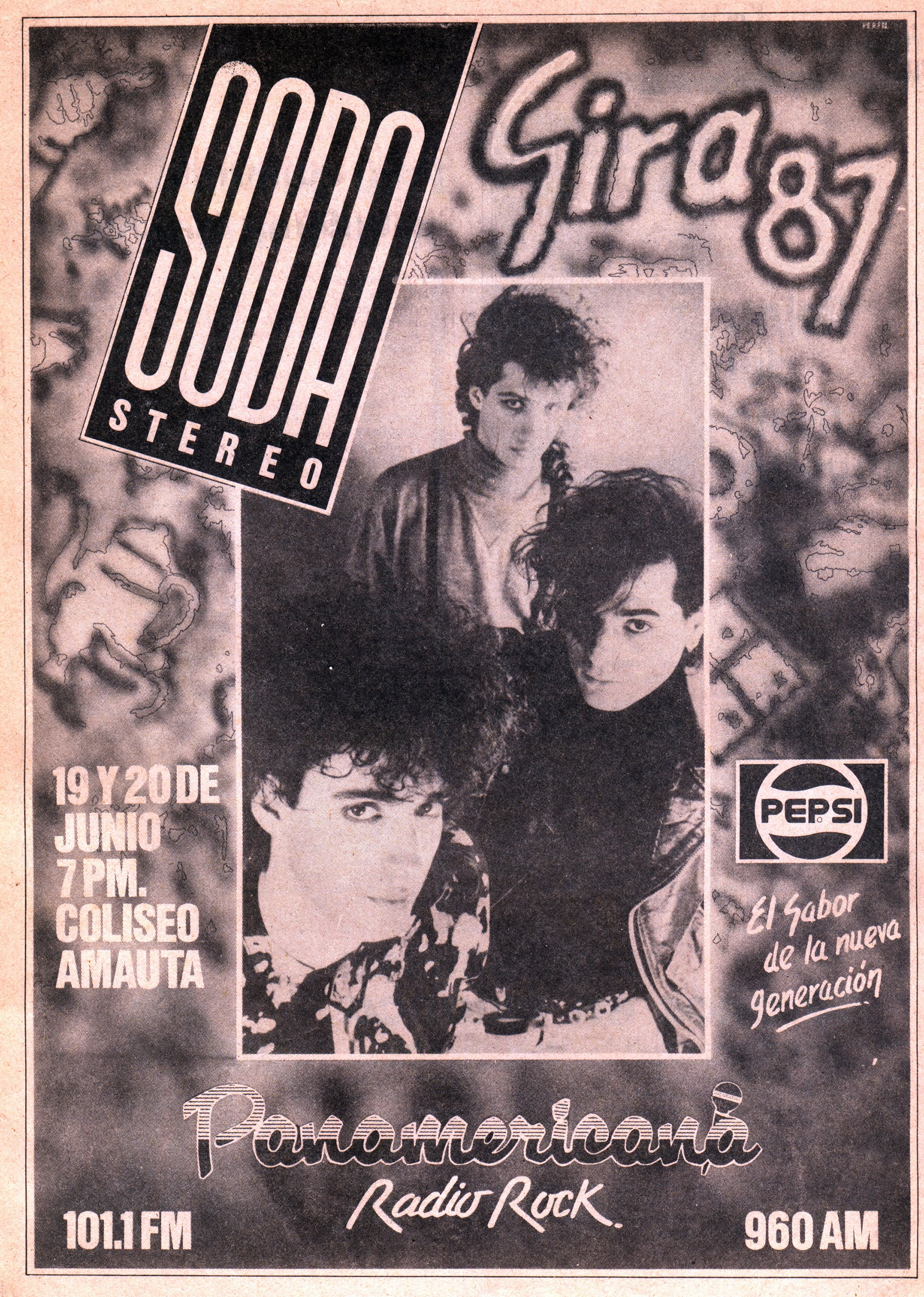 El fragmento difundido se centra en la gira de Soda Stereo por Perú en junio de 1987 durante la presentación de