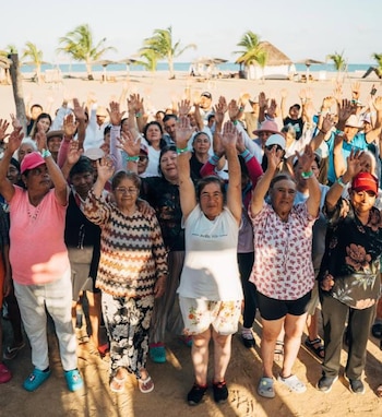 La visita emocionó a los