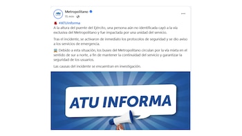 Atropello en el Metropolitano: bus