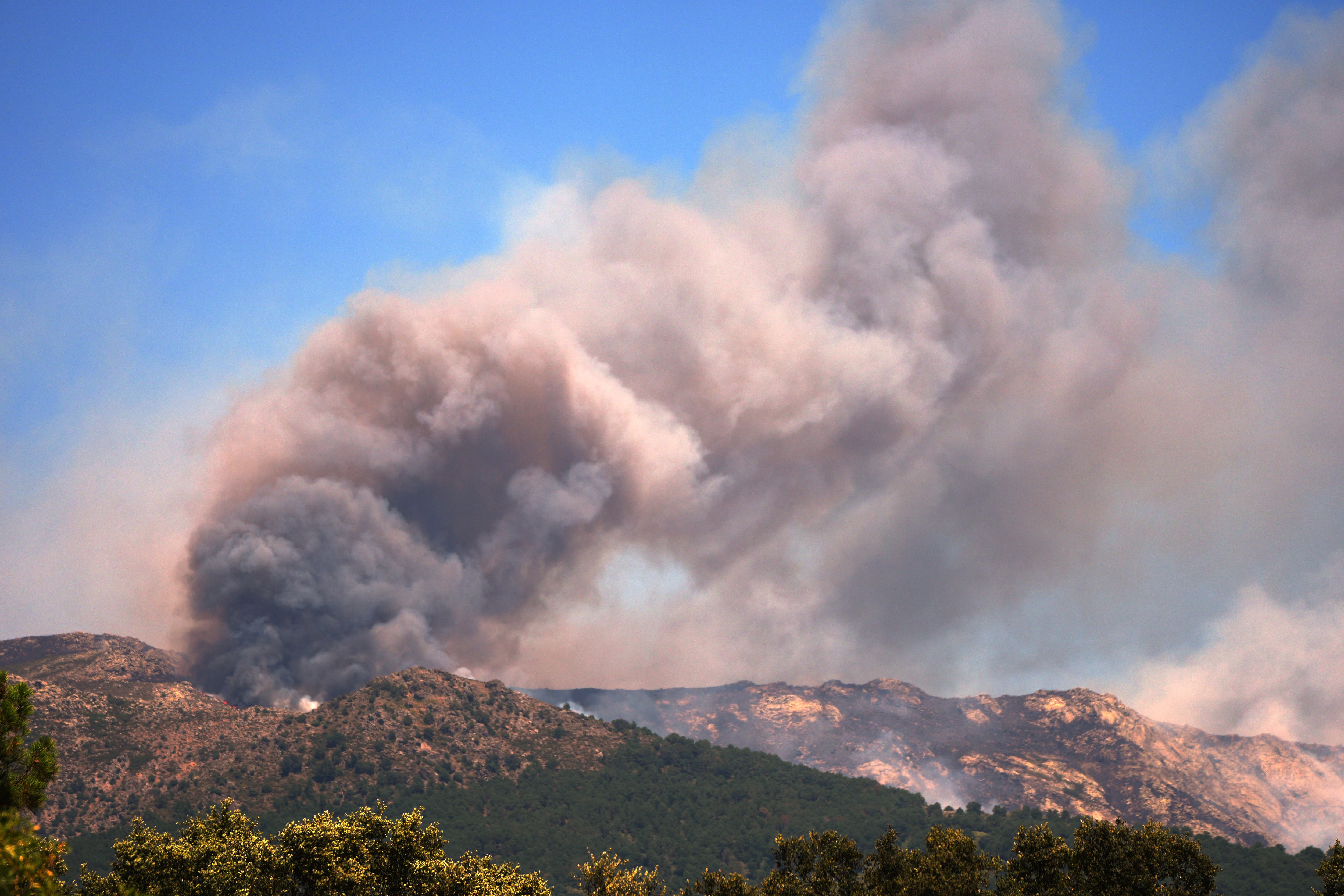 Más de 200.000 personas huyeron de los devastadores incendios forestales en Francia y España