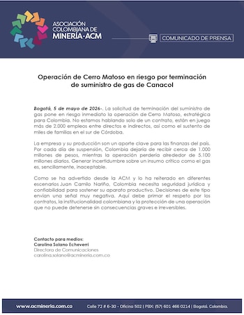 La ACM dice que Colombia necesita seguridad jurídica y confiabilidad para sostener su aparato productivo - crédito ACM