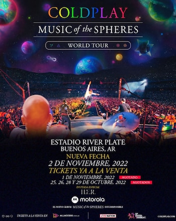 Las fechas de Coldplay en