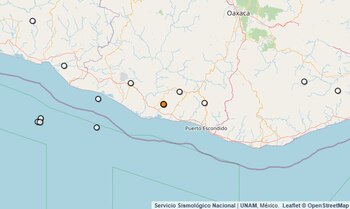 Temblor reportado en Oaxaca.
(SSN)