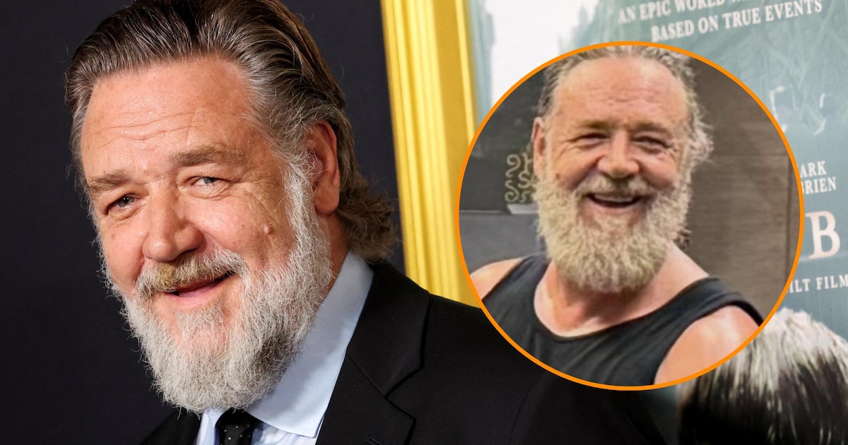 Russell Crowe sorprendió a sus seguidores con sus bíceps a los 62 años