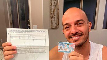 La emocionante reacción de un