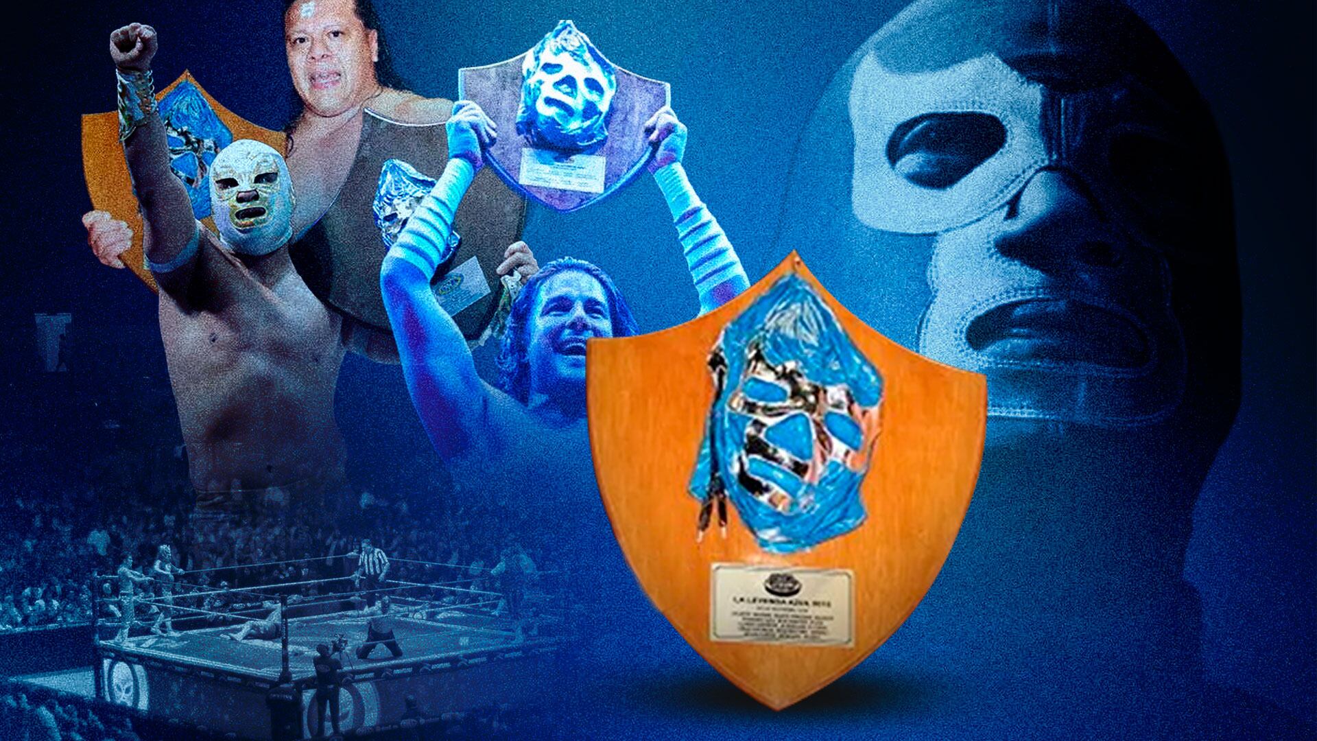 Grandes nombres del CMLL buscan inscribir su nombre junto al de Blue Demon en la edición 2025. (Ilustración: Jesús Aviles)