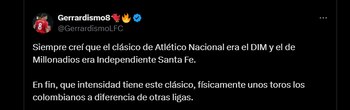Reacciones Atlético Nacional Vs. Millonarios