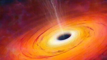 Un agujero negro supermasivo expulsó