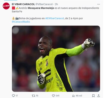 El portero de 32 años