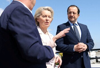 El presidente chipriota, Nikos Christodoulides,