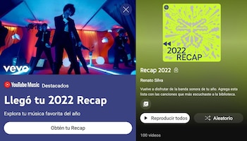 YouTube Music Recap 2022 (Captura)